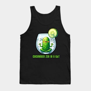 Cucumber Zen - Find Your Balance in a G&T Shirt Tank Top